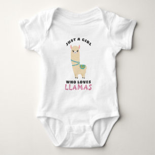 Gewoon een meisje dat van Llamas houdt Romper