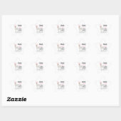 Gewoon een meisje dat van Llamas houdt Ster Sticker (Vel)
