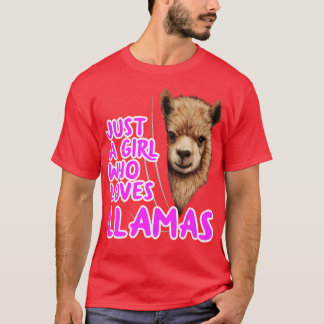 Gewoon een meisje dat van Llamas houdt T-shirt