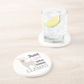 Gewoon een meisje dat van Llamas houdt Zandsteen Onderzetter (Zijkant)