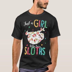 Gewoon Een Meisje Dat Van Luiaards Houdt Schattig  T-shirt