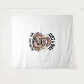 gewoon een meisje dat van luiaards houdt wandkleed (Voorkant (horizontaal))