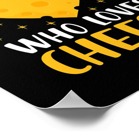 Gewoon een meisje dat van Mac Cheese Funny Food Pu Poster (Hoek)