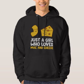 Gewoon een meisje dat van mac en kaas houdt, houdt hoodie