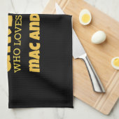 Gewoon een meisje dat van mac en kaas houdt theedoek (Quarter Fold)