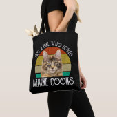 Gewoon een meisje dat van Maine Coons houdt Tote Bag (Dichtbij)