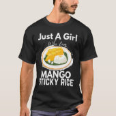 Gewoon een meisje dat van Mango Sticky Rice Thaila T-shirt (Voorkant)