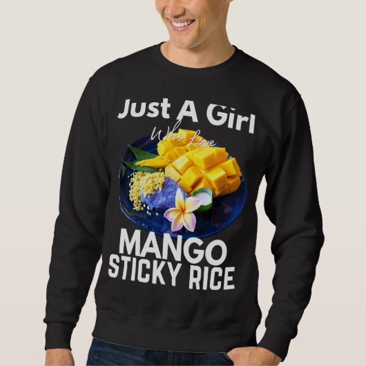 Gewoon een meisje dat van Mango Sticky Rice Thaila Trui (Voorkant)
