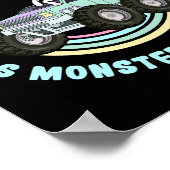Gewoon een meisje dat van Monster Trucks houdt en  Poster (Hoek)