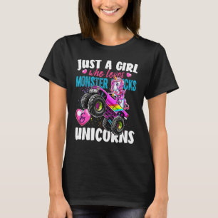 Gewoon een meisje dat van Monster Trucks houdt en T-shirt