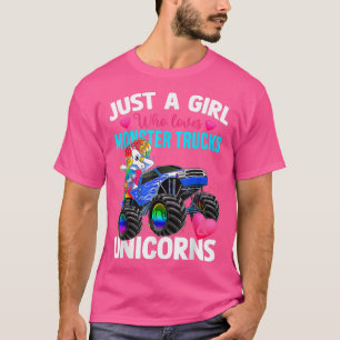 Gewoon een meisje dat van Monster Trucks houdt en T-shirt