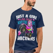 Gewoon een meisje dat van Monster Trucks houdt en  T-shirt (Voorkant)