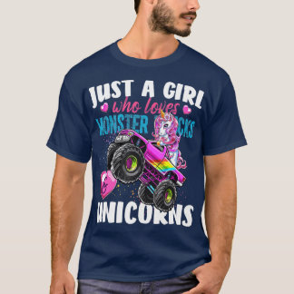 Gewoon een meisje dat van Monster Trucks houdt en  T-shirt