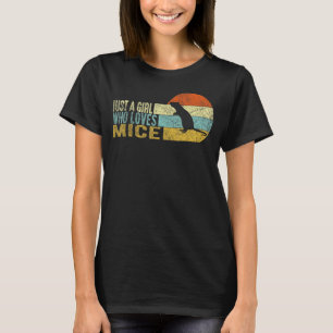 Gewoon een meisje dat van muizenmuis houdt t-shirt