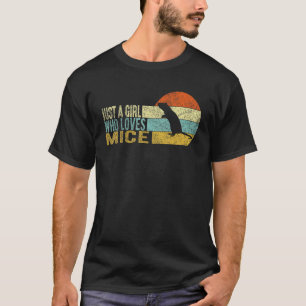 Gewoon een meisje dat van muizenmuis houdt t-shirt