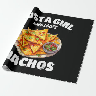 Gewoon een meisje dat van nacho's houdt, grappige  cadeaupapier