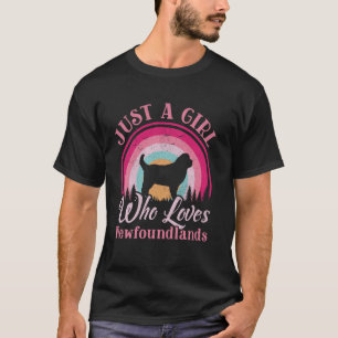 Gewoon Een Meisje Dat Van Newfoundlands Vrouwen Me T-shirt