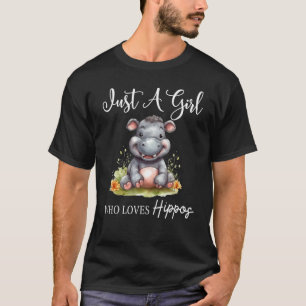 Gewoon een meisje dat van nijlpaarden houdt 7 t-shirt