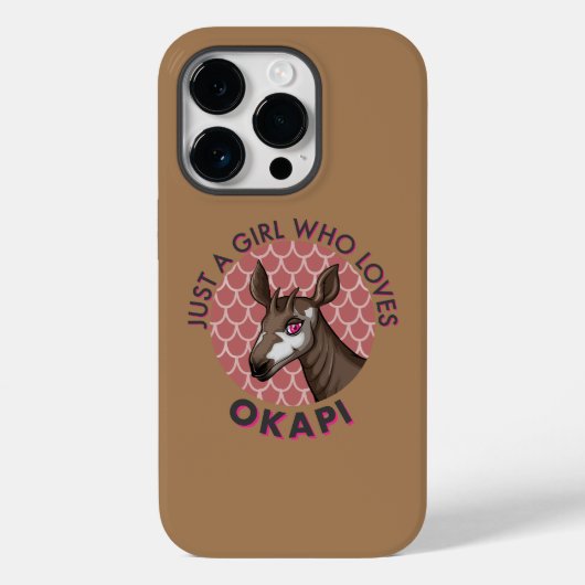 Gewoon een meisje dat van Okapi houdt, Okapi Obses Case-Mate iPhone Case (Achterkant)