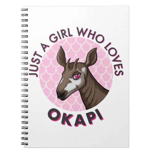Gewoon een meisje dat van Okapi houdt, Okapi Obses Notitieboek (Voorkant)