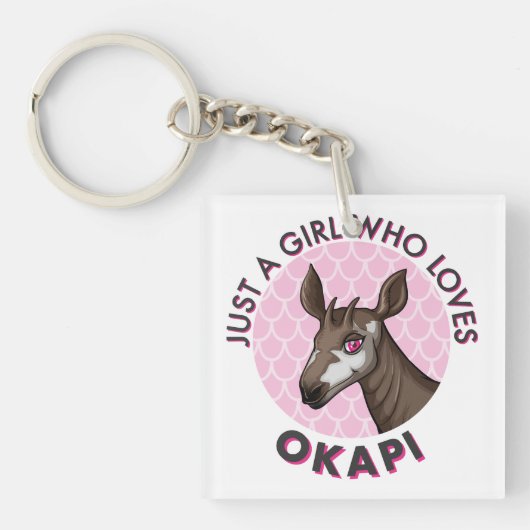 Gewoon een meisje dat van Okapi houdt, Okapi Obses Sleutelhanger (voorkant)