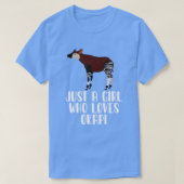 Gewoon een meisje dat van Okapi houdt T-shirt (Design voorkant)