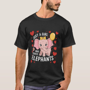 Gewoon Een Meisje Dat Van Olifanten Houden Grappig T-shirt