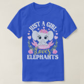 Gewoon een meisje dat van olifanten houdt - Elepha T-shirt (Design voorkant)