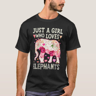 Gewoon een meisje dat van olifanten houdt Olifant T-shirt