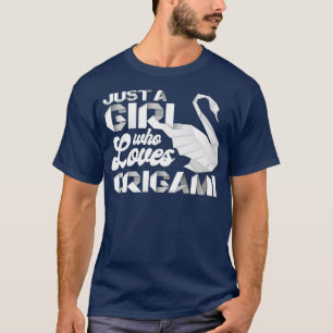 Gewoon een meisje dat van origami houdt t-shirt