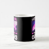 Gewoon een meisje dat van orka's houdt - Schattige Koffiemok (Center)