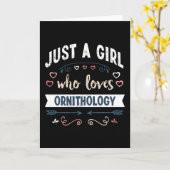 Gewoon een meisje dat van Ornithologie houdt Grapp Kaart (Gele Bloem)