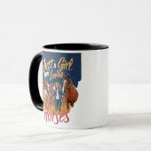 Gewoon een meisje dat van paarden houdt(1) mok (Voorkant links)