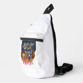 Gewoon een meisje dat van paarden houdt(1) sling bag (Rechterhoek)