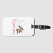 Gewoon een meisje dat van Paarden houdt Bagagelabel (Voorkant (horizontaal))