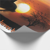 gewoon een meisje dat van paarden houdt cadeaupapier (Hoek)