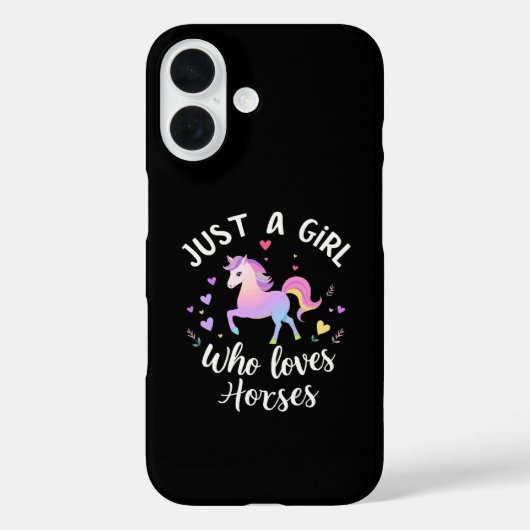 Gewoon Een Meisje Dat Van Paarden Houdt Case-Mate iPhone Case (Achterkant)