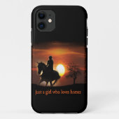 gewoon een meisje dat van paarden houdt Case-Mate iPhone case (Achterkant)