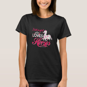Gewoon een meisje dat van paarden houdt en dat Rui T-shirt