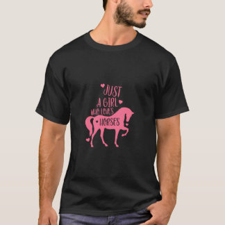 Gewoon een meisje dat van Paarden houdt... grappig T-shirt