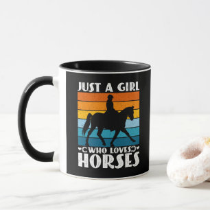 Gewoon een meisje dat van paarden houdt, grappige  mok