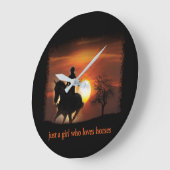 gewoon een meisje dat van paarden houdt grote klok (Hoek)