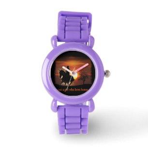 gewoon een meisje dat van paarden houdt horloge