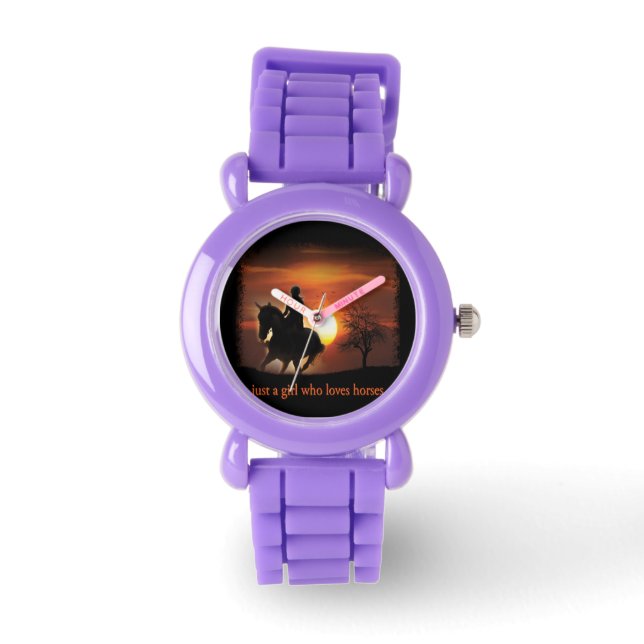 gewoon een meisje dat van paarden houdt horloge (Voorkant)