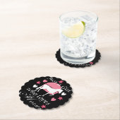 Gewoon een meisje dat van paarden houdt in Roos ro Kartonnen Onderzetters (Insitu)