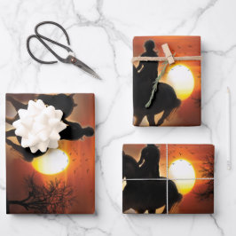 gewoon een meisje dat van paarden houdt inpakpapier vel