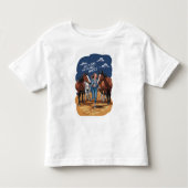 Gewoon een meisje dat van paarden houdt kinder shirts (Voorkant)