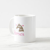 Gewoon een meisje dat van Paarden houdt Koffiemok (Voorkant links)