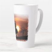 gewoon een meisje dat van paarden houdt latte mok (Rechterhoek)