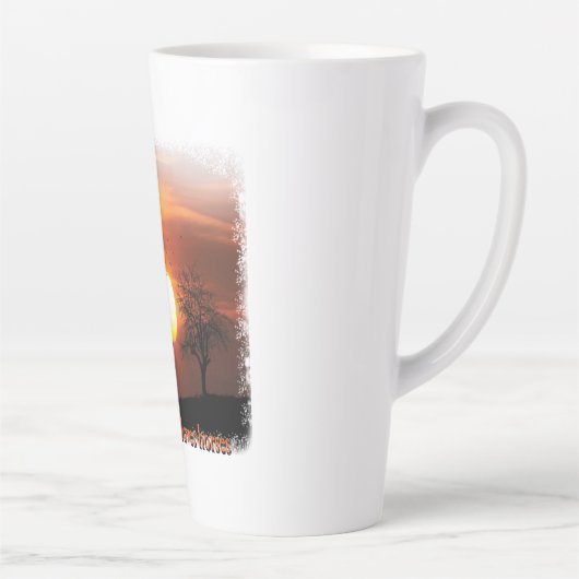 gewoon een meisje dat van paarden houdt latte mok (Rechts)